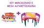 Imagem de Mesa Rosa infantil Para Brincar + Minhas Compras Comidinhas