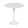 Imagem de Mesa Saarinen Lateral Espírito Santo 42cm - Base Branca