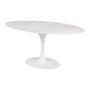 Imagem de Mesa Saarinen Oval Espirito Santo 120x80cm - Base Branca