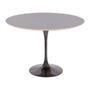 Imagem de Mesa Saarinen Redonda Fórmica Preta 90cm - Base Preta