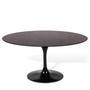 Imagem de Mesa Saarinen Tulipa Oval Via Lactea 198cm X 122cm Preto