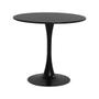 Imagem de Mesa Saarinen Tulipa Redonda 80Cm Tampo Madeira Preto Sala