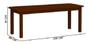 Imagem de Mesa Safira Em Madeira Maciça 220x88 Com 10 Cadeiras Castanho