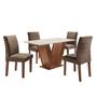 Imagem de Mesa Sala de Jantar com 4 Cadeiras Tampo MDF Espanha Yescasa
