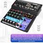 Imagem de Mesa Som Interface Usb Bluethooth Phantom Power 6 Canais Nf
