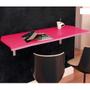 Imagem de Mesa Suspensa De Parede Dobrável Flat Pink 68x44 - Lyam Decor