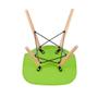 Imagem de Mesa Tampo De Vidro + 3 Cadeiras Eiffel Dsw Verde Claro