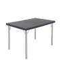 Imagem de Mesa Tramontina 119 x 79 cm Beta em Polipropileno Grafite com Base em Alumínio Polido