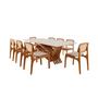 Mesa Zurick 2200 X 1100 com 8 Cadeiras Maia Premium - Mobilare Imagem de Mesa Zurick 2200 X 1100 com 8 Cadeiras Maia Premium