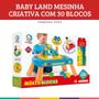 Imagem de Mesinha com 20 Blocos Baby Land Criativa Azul Cardoso Toys