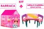 Imagem de Mesinha Com Cadeiras Rosa E Amarela E Barraca Casinha