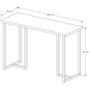 Imagem de mesinha de estudo com prateleira para computador desktop com pes de ferro mali 120 para quarto home office