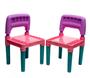 Imagem de Mesinha De Menina Aprender Alfabeto Com 2 Cadeiras