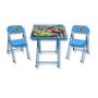 Imagem de Mesinha Infantil Kit com 2 Cadeiras Didática Criança Brincar Estudar Mesa 