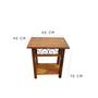 Imagem de Mesinha mesa cabeceira aparador mesa de cabeceira madeira de demolição rústico detalhes ferro decoração retro decorativa