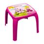 Imagem de Mesinha Plastica Infantil Decorada Rosa Princesa Menina