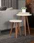 Imagem de Mesinhas de MDF Of White Com Pé Palito Decoração