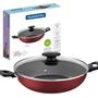 Imagem de  Metade Full Barato Panela Paella Frigideira Wok Loreto Com Tampa 28cm