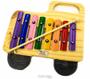 Imagem de Metalofone JOG Vibratom Caminhão P2233 8 Teclas Coloridas e Baqueta (Musicalização Infantil) 15123