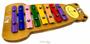 Imagem de Metalofone JOG Vibratom Urso P2236 com 8 Teclas Coloridas e Baqueta (Musicalização Infantil) 16423