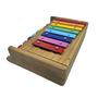 Imagem de Metalofone piano 8 teclas colorida natural - jog vibratom - 2116