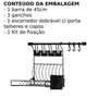 Imagem de Metaltru Kit B Linha Requinte Master Escorredor de Louças e 10 Pratos de Parede 13241 Preto