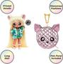 Imagem de MGA Entertainment Na Na Surprise 2-in-1 Fashion Doll e Metallic Purse Glam Series - Victoria Grand, Blonde Doll in Green Dress and Dog Ear Hat with Chihuahua Purse, Multicolor (575382EUCALT)