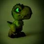 Imagem de MiBoneco Mini Dinossauro T-Rex Jurassic World Preto Brinquedo Criança Presente Menino  - Pupee