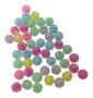 Imagem de Miçanga Colorida Bola Translucida Fosca Colorida com Miolo Candy 200un Para Fazer Pulseiras Colar