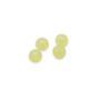 Imagem de Miçanga Passante Bola Lisa Plástico Amarelo Transparente 6mm 1000pçs 150g