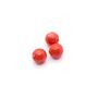 Imagem de Miçanga Passante Bola Lisa Plástico Vermelha 6mm 2000pçs 300g