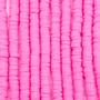 Imagem de Miçanga Passante Fio Disco Fimo Rosa 6mm 300pçs 14g