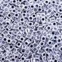 Imagem de Miçanga Passante Letras Colorida 7mm 100pçs 15g Alfabeto Escolha o Modelo
