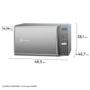Imagem de Micro-ondas de Bancada Electrolux Prata 27L com 55 receitas pré-programadas no Menu Online (MS37R)