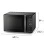 Imagem de Micro-ondas Electrolux 23L Preto Efficient com Descongelamento Assistido (ME23P)
