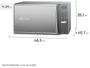 Micro-ondas Electrolux 27L Cinza MS37R Imagem de Micro-ondas Electrolux 27L Cinza MS37R