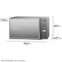 Imagem de Micro-ondas Electrolux 27L Inox com 55 receitas pré-programadas