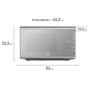 Imagem de Micro-ondas Electrolux 31L cor Inox Espelhado com Painel Integrado e Função Tira Odor (MI41S)