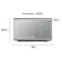 Imagem de Micro-ondas Electrolux 31L cor Inox Espelhado com Painel Integrado e Função Tira Odor (MI41S)