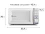 Imagem de Micro-ondas Electrolux 34L Função Tira Odor e Manter Aquecido Branco MEO44