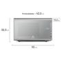 Imagem de Micro-Ondas Electrolux Prata com Painel Integrado 31L (MI41S)