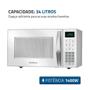 Imagem de Micro-ondas Mondial 34 Litros MO-02-34-W  1400W, Função Descongelar, Branco