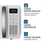 Imagem de Micro-ondas Mondial 34 Litros MO-02-34-W  1400W, Função Descongelar, Branco