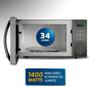 Imagem de Micro-Ondas Mondial 34L Espelhado 1400W 110V 10 Níveis de Potência Aço Inoxidável - MO-02-34-E
