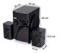 Imagem de Micro System Home Theater Caixa Som Bluetooth Subwoofer Usb