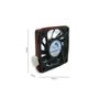 Imagem de Micro Ventilador Cooler Fan Mini 60x60x10 Mm 24v Dc 60mm 6cm Sleeve Bucha Brushless Alta Rotação 2 fios Conector 2 Pinos Modelo BT01-601024HSB2