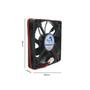 Imagem de  Micro Ventilador Cooler Fan Mini 80x80x15 Mm 12v Dc 80mm 8cm Sleeve bucha Brushless alta rotação HS