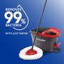 Imagem de Microfibra Spin Mop O-Cedar EasyWring com balde vermelho cinza