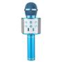 Imagem de Microfone Bluetooth Karaokê Sem Fio Recarregável Azul