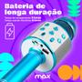 Imagem de Microfone Bluetooth Karaokê Sem Fio Recarregável infantil Repórter - Sem Fio